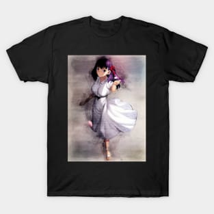 Matou Sakura Anime Watercolor T-Shirt